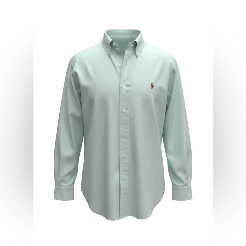 Ralph Lauren Men's Polo Mint Green Button Down Shirt
